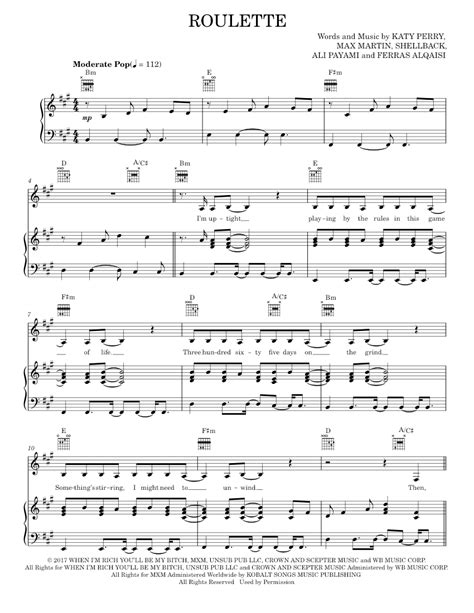 roulette katy perry|katy perry all songs.